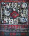 Ammonites and feathers on Persian carpet